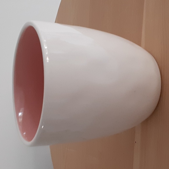 Rae Dunn Magenta I BELIEVE IN CELEBRATING Party Hat Dimpled Pink Mug 16 oz - Picture 5 of 7